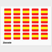 vlag van een zeemijlmerk van het zeemijlnummer vierkante sticker (Vel)