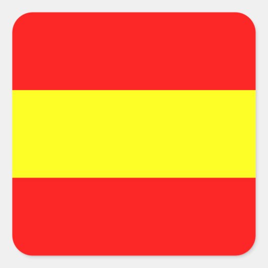 vlag van een zeemijlmerk van het zeemijlnummer vierkante sticker (Voorkant)