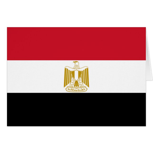 Vlag van Egypte (Voorkant Horizontaal)