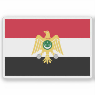 Vlag van Egypte (1952-1958) Sticker