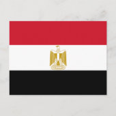 Vlag van Egypte Briefkaart (Voorkant)