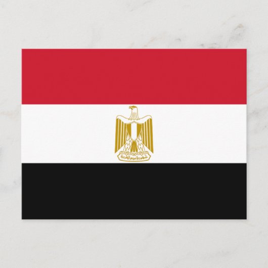 Vlag van Egypte Briefkaart (Voorkant)