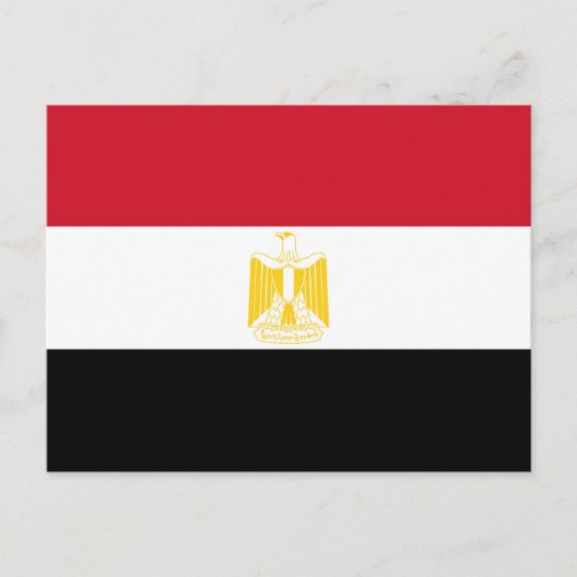 Vlag van Egypte Briefkaart (Voorkant)