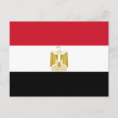 Vlag van Egypte Briefkaart (Voorkant)