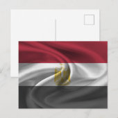 Vlag van Egypte Briefkaart (Voorkant / Achterkant)