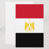 Vlag van Egypte Briefpapier (Voorkant / Achterkant)