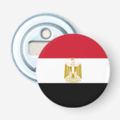 Vlag van Egypte Button Flesopener (Voorkant)