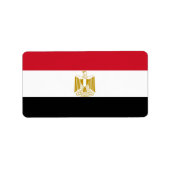 Vlag van Egypte Etiket (Voorkant)