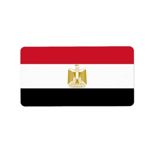 Vlag van Egypte Etiket (Voorkant)
