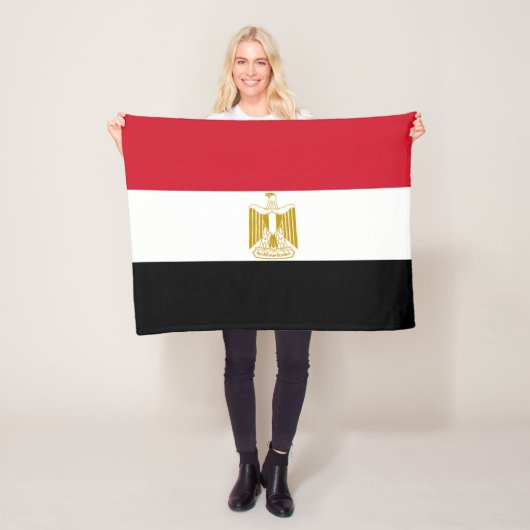 Vlag van Egypte Fleece Deken (In situ)