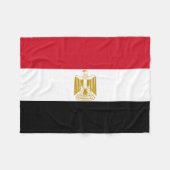 Vlag van Egypte Fleece Deken (Voorkant (Horizontaal))