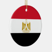 Vlag van Egypte Keramisch Ornament (Rechts)