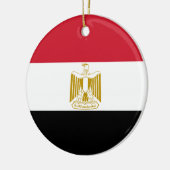 Vlag van Egypte Keramisch Ornament (Links)