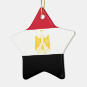 Vlag van Egypte Keramisch Ornament (Links)