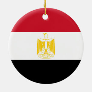 Vlag van Egypte Keramisch Ornament