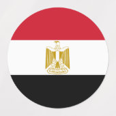 Vlag van Egypte Labels (Design 1)