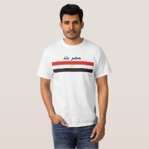 vlag van egypte lang t-shirt