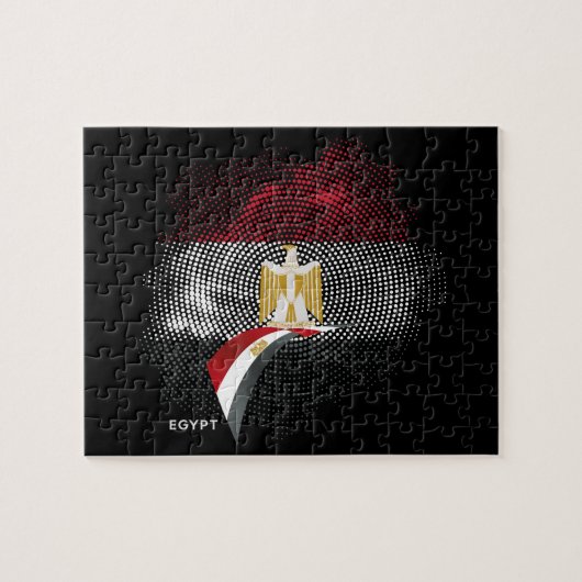 Vlag van Egypte Legpuzzel (Horizontaal)