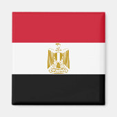Vlag van Egypte Magneet (Voorkant)