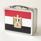 Vlag van Egypte (met een groter wapen) (Achterkant)