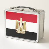 Vlag van Egypte (met een groter wapen) (Voorkant)