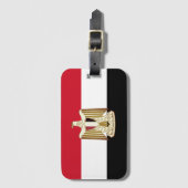 Vlag van Egypte (met een groter wapen) Bagagelabel (Voorkant (verticaal))