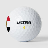 Vlag van Egypte (met een groter wapen) Golfballen (Logo)