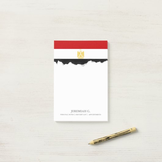 Vlag van Egypte Post-it® Notes (Op bureau)