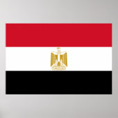 Vlag van Egypte Poster (Voorkant)