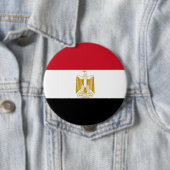 Vlag van Egypte Ronde Button 4,0 Cm (In situ)