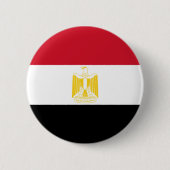 Vlag van Egypte Ronde Button 5,7 Cm (Voorkant)