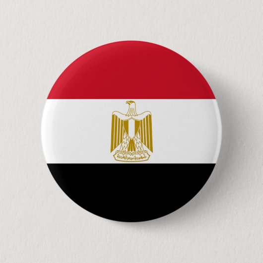 Vlag van Egypte Ronde Button 5,7 Cm (Voorkant)