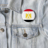 Vlag van Egypte Ronde Button 5,7 Cm (In situ)