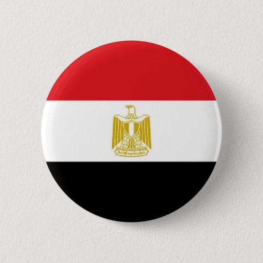 Vlag van Egypte Ronde Button 5,7 Cm (Voorkant)