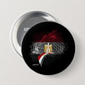 Vlag van Egypte Ronde Button 7,6 Cm (Voorkant /achterkant)
