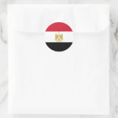 Vlag van Egypte Ronde Sticker (Tas)