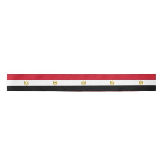 Vlag van Egypte Satijnen Lint (Voorkant)