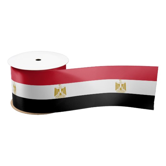 Vlag van Egypte Satijnen Lint (Spoel)