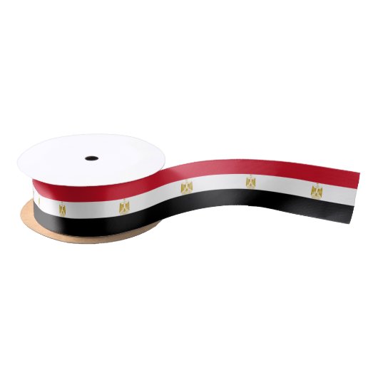 Vlag van Egypte Satijnen Lint (Spoel)