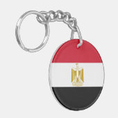 Vlag van Egypte Sleutelhanger (Voorkant Links)