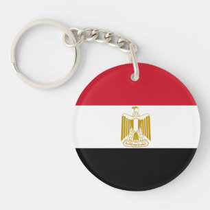 Vlag van Egypte Sleutelhanger