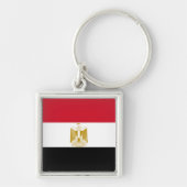 Vlag van Egypte Sleutelhanger (Voorkant)