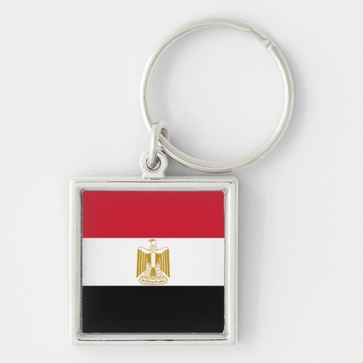 Vlag van Egypte Sleutelhanger (Voorkant)
