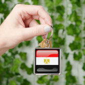 Vlag van Egypte Sleutelhanger (Hand)