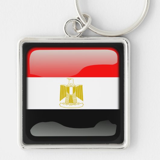 Vlag van Egypte Sleutelhanger (Voorkant)
