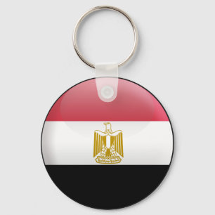 Vlag van Egypte Sleutelhanger