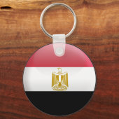 Vlag van Egypte Sleutelhanger (Voorkant)