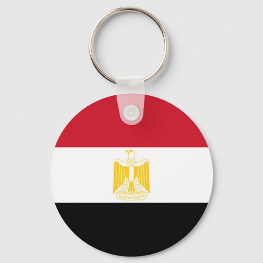 Vlag van Egypte Sleutelhanger (Voorkant)