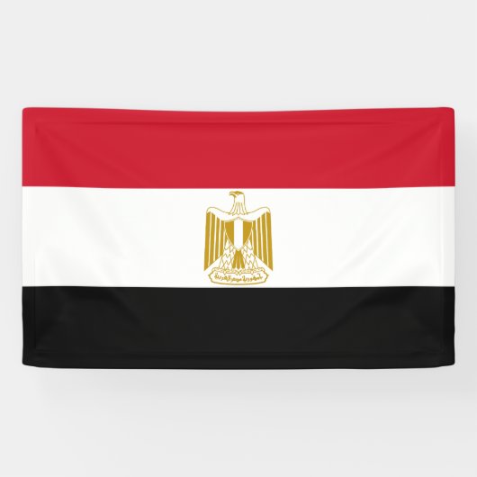 Vlag van Egypte Spandoek (Horizontaal)