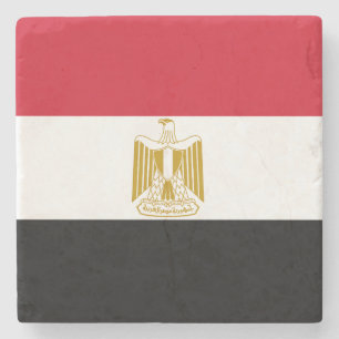 Vlag van Egypte Stenen Onderzetter